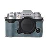 Litchi Pattern PU Leather Camera Half Case for Fujifilm XT50 Fuji X-T50 Bottom Battery Opening Magnetic Cover