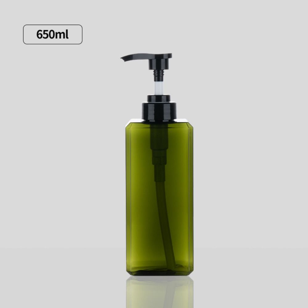Square Storage Bottles 250/450/650ml Shampoo Press Empty Bottles New Liquid Soap Dispenser