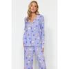 Тканый пижамный комплект с разноцветным кроликом Thmaw21pt0048