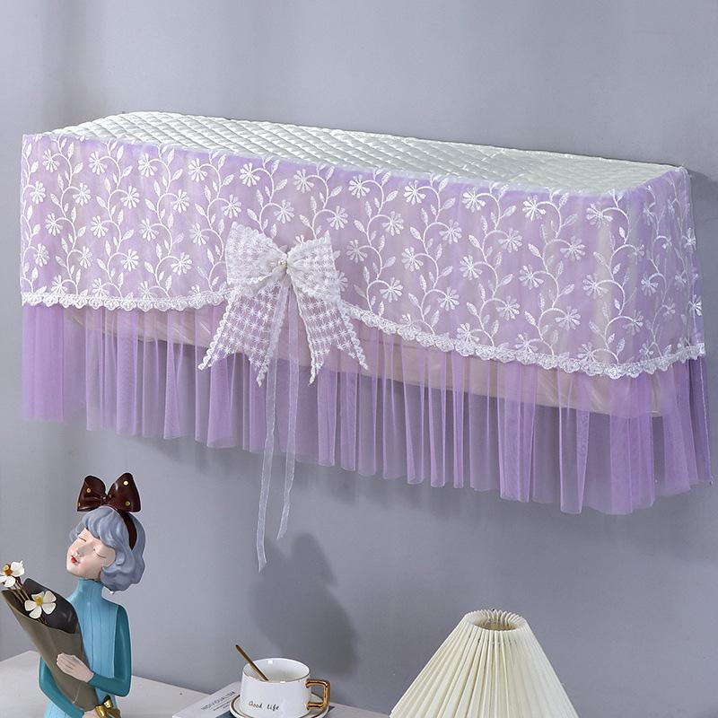 1 шт. Чехол для кондиционера Предотвращает прямое дутье Занавеска-ветрозащита с бантом Подвесной Воздухонепроницаемый