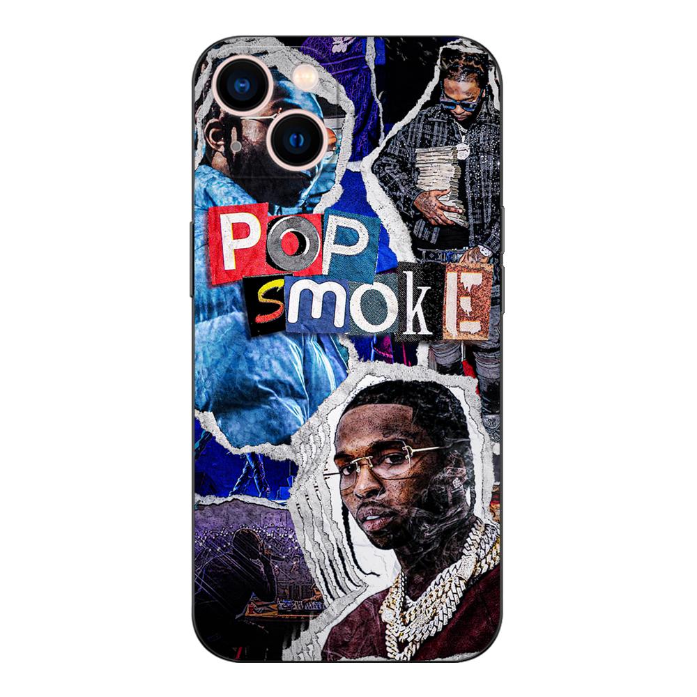 Черный чехол из ТПУ для OPPO A16 A16S A55 A94 F17 F19 Pro Reno 4 5 Lite 6 4G 5G Pop Smoke известный рэпер