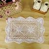 Crochet Lace Doily Cotton Handcrafted Table Mat Vintage Home Decor Table Decoration and Accessories for Living Room