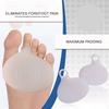 (Nikita) 1Pair Gel Silicone Heel Grip Forefoot Liner Shoe Insole Pad Foot Care Protector