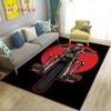 3D Retro Vintage Motorcycle Area Rug,Carpet Rug for Living Room Bedroom Sofa Kitchen Doormat Decor,Kid Play Non-slip Floor Mat