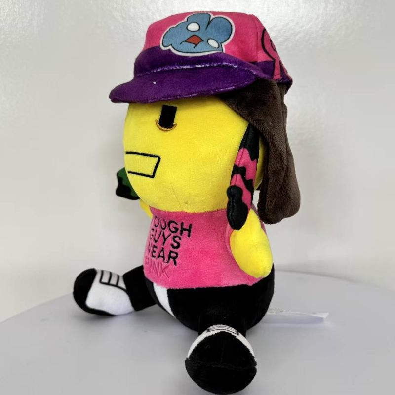 New Regretevator Lampert Plush Toy Soft Stuffed Game Character Doll Tough Guys Wear Pink Figure Pillow Fans Gift for Kids birthday Home Decoration