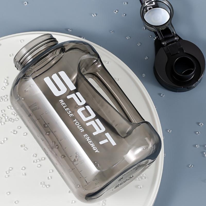 Бутылка для воды большой емкости, портативная питьевая бутылка для фитнеса, герметичный спортивный дорожный чайник, пластиковые чашки для воды, посуда для напитков