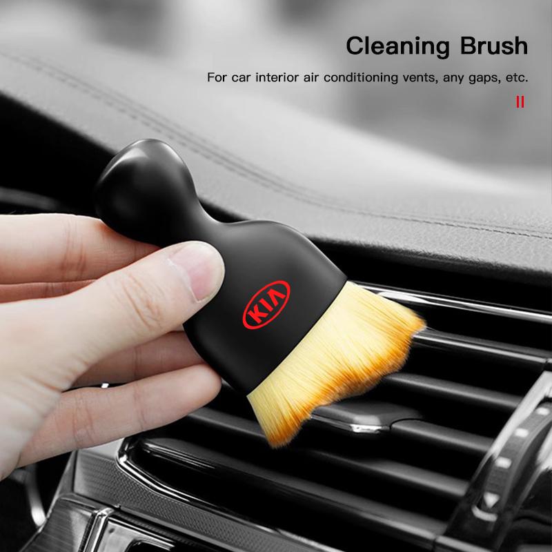 Car Interior Cleaning Soft Brush Tool Dust Remover For KIA K5 Sorento Ceed Carnival Stinger Forte Niro Cadenza Soul Cerato EV6 BA6