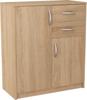 Chest Of Drawers, Cabinet, 2D2S, Sonoma Oak, Drawers, Shelf, Bookcase