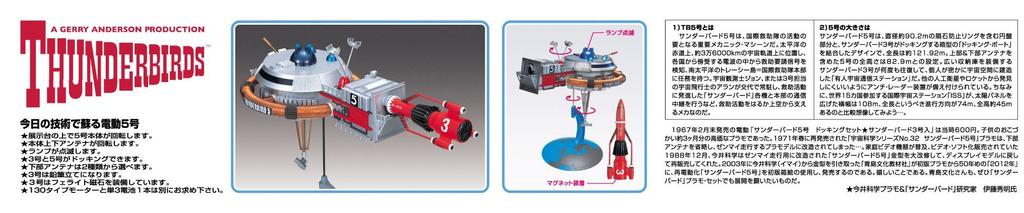 Aoshima Bunka Kyozaisha Thunderbird Electric Thunderbird 5 3 Total Length 200mm Plastic Model No.9 No. & No. Approx. Non-scale
