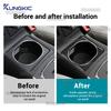 For Mercedes-Benz A-Class W169 B-Class W245 2004 2005 2006 2007 2008 2009 2010 2011 Real Soft Carbon Fiber Cup Holder Panel Trim