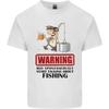 Предупреждение о рыбалке Может начать говорить смешно Мужская легкая хлопковая футболка Унисекс футболка