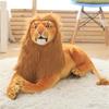 Large Simulated Lion Doll African Lion Forest Animal Model Plush Toy Cloth Doll Children's Christmas Gift