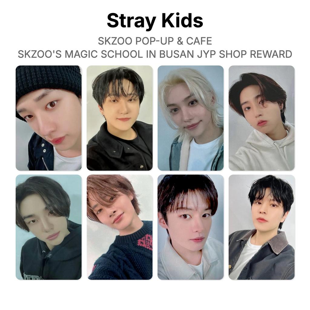 Stray Kids POP-UP и КАФЕ SKZOO SKZOO'S MAGIC SCHOOL В БУСАНЕ JYP SHOP НАГРАДА Официальная фотокарточка