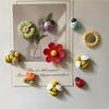 10 Flower, Bee, Ladybug Shaped Refrigerator Magnets - Kitchen, Office, Whiteboard, Cute Decorative ABS Magnets