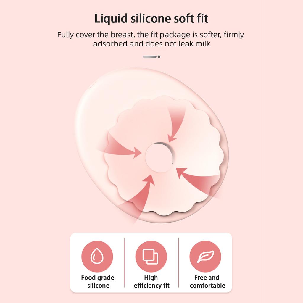 Носимые электрические молокоотсосы Hands Free для кормления грудью 4 режима 12 уровней всасывания Голосовое вещание