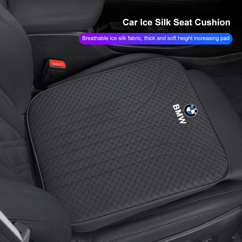 HVHE9 Ice Silk Car Seat Cushion 6CM Thick Sponge Pad For BMW X1 X2 X3 X5 X4 X6 X7 G30 G20 G32 G11 G12 F40 F30 F20 F10 F34 F07 F44 F45