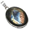 Pendant Shiney Labradorite Gemstone Mother's Day Gift 925 Silver Jewelry 2.25"