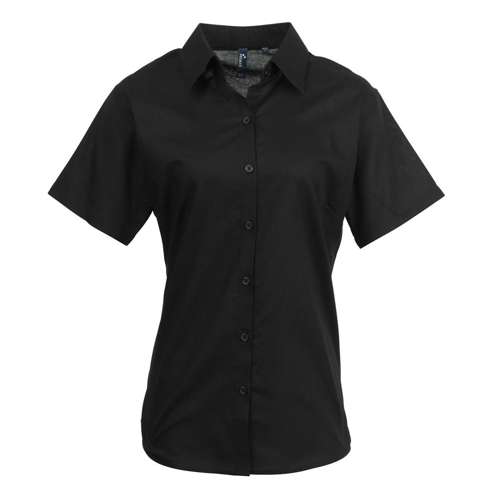 Premier Womens/Ladies Signature Oxford Short Sleeve Work Shirt
