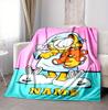 Custom Name Garfield's Attitude Flannel Blanket Throw Blanket Soft Warm Sofa Bed home Decor Unique Gift