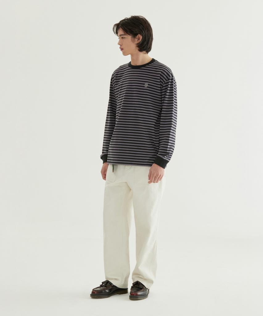 COVERNAT Basic Striped Long Sleeve Black