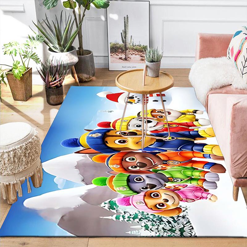 1Pc Christmas Pups Cookies Rug Office Carpet Indoor Outdoor Doormat Nonslip Soft And Comfortable Living Room Christmas Halloween Gift D91874