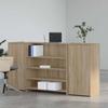 Reception Desk Sonoma Oak 200x50x103.5 Cm Particleboard