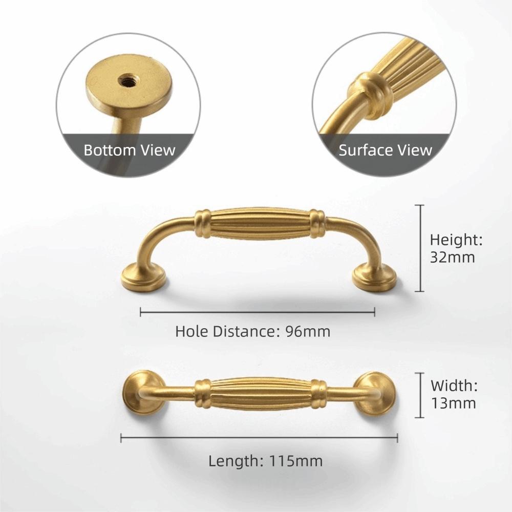 Nordic Style Cabinet Handles Retro Style Long Handles Vintage Bronze Handles Kitchen Cabinet
