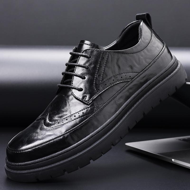 Модные коричневые мужские туфли, дизайнерские итальянские кожаные туфли, мужские роскошные повседневные деловые оксфордские броги, туфли для мужчин, мокасины