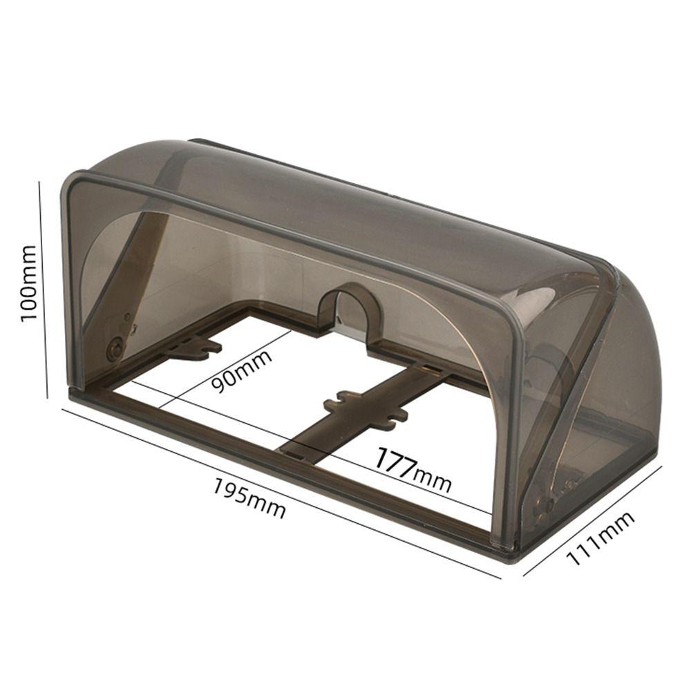 Self-Adhesive Socket Waterproof Box Plastic Electric Plug Rainproof Cover  Outdoor