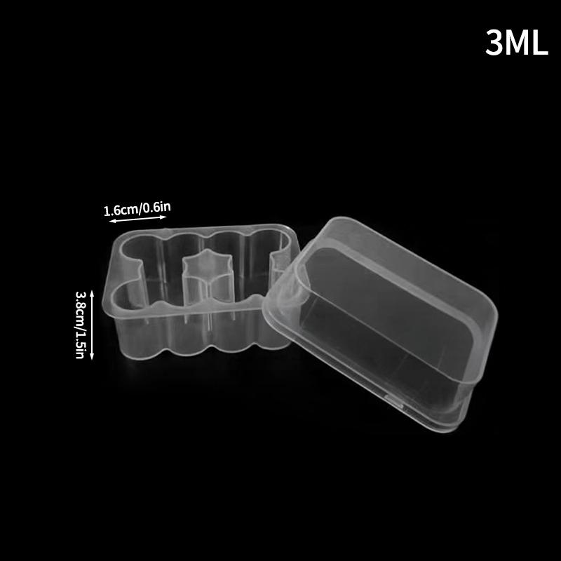 3mL Peptide Vial Case Plastic Microtube Storage Box Stackable Clear Freezer Tube Box Refrigerator Organizer Diabetic Supplies