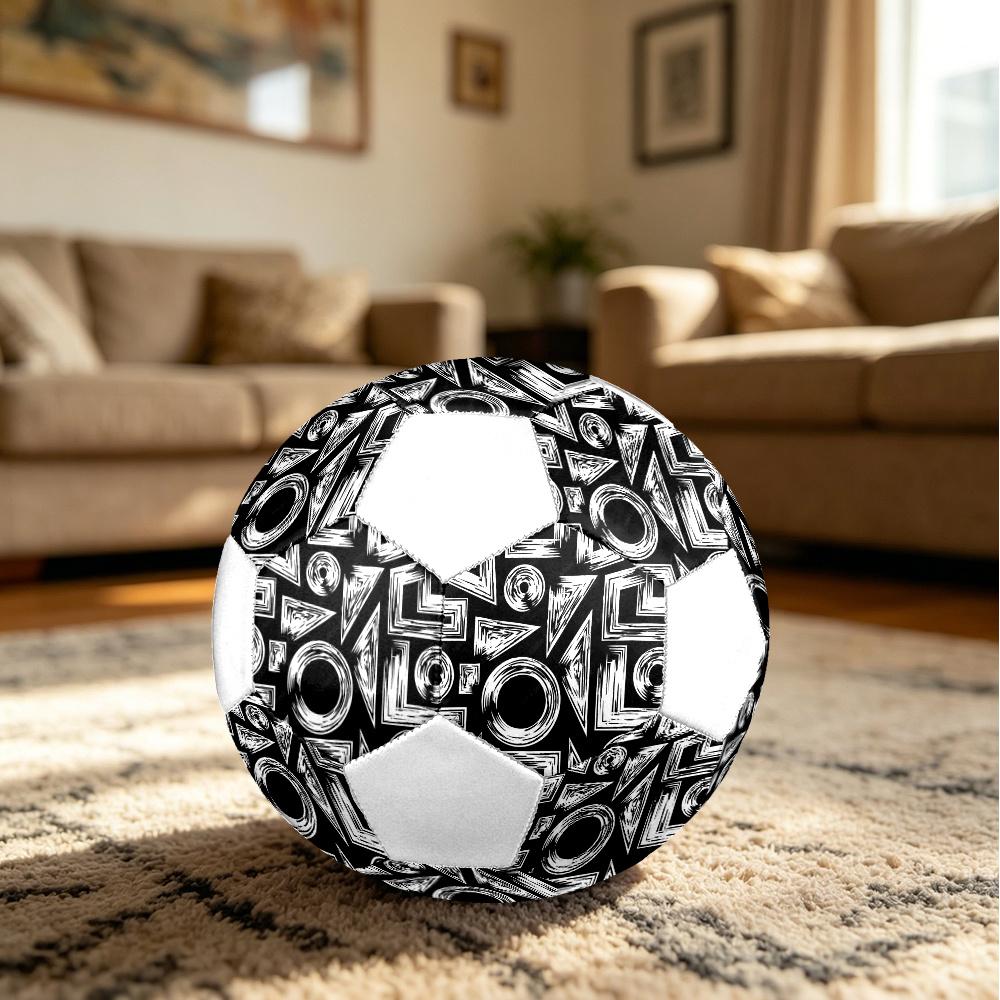 1pc Abstract Geometric Durable Soccer Ball/Football, Size 5, Perfect for Training, Entertainment And Competition,Gift yy26060665