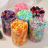 50/100/300pcs Kids Elastic Hair Bands Girls Sweets Scrunchie Rubber Band for Children Hair Ties Headband Baby Hair Accessories