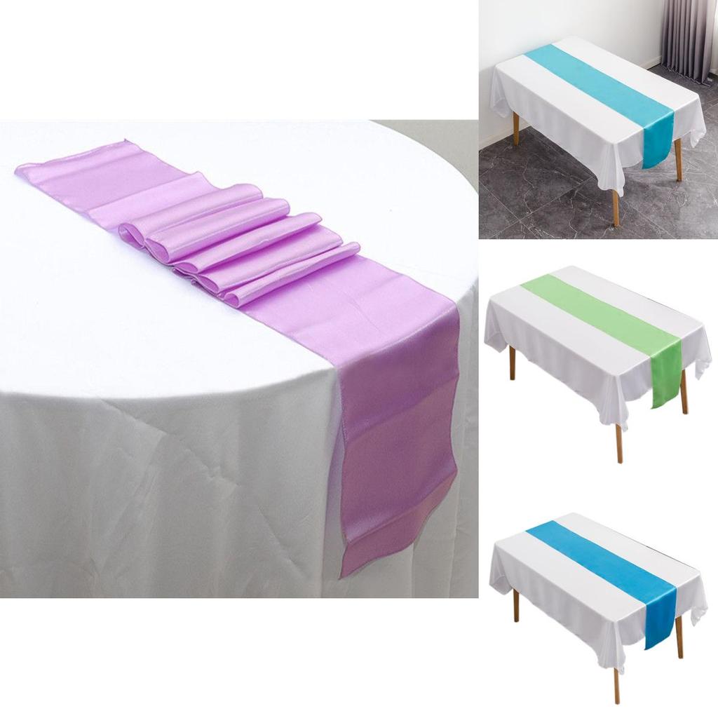 Chic Red Satin Table Runner For Beautifully Decorated Buffets And Parties