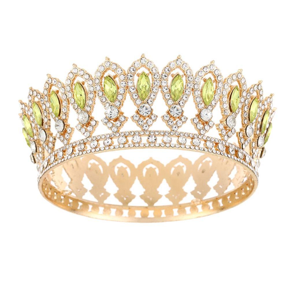 Европейская Принцесса Королева Диадема Королевские Диадемы Свадебные Короны Кристальная Полная Корона Топпер для Торта