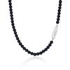 H Edition (W) Ball Black Onyx Bead Necklace
