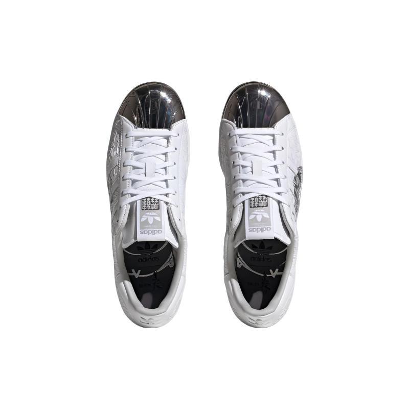 adidas Оригинальные кроссовки Superstar 80s X Han Meilin 'Белый Черный Серебристый' ID4388