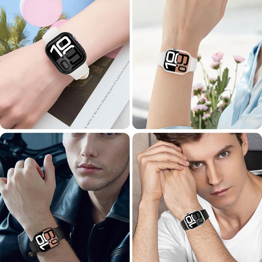 Защитная пленка для корпуса Apple Watch 11 10 46 мм 42 мм Аксессуары Бампер из ТПУ Защитная пленка от падения iWatch Серии 10 11 Защитная