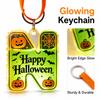 Halloween Acrylic Letter Keychain with Pumpkin and Pendant for Holiday Key Decoration