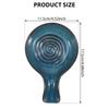 Spoon Holder Rest Large Ceramic Spoon Holder Heat-Resistant Ceramic Cooking Holder Coffee Spoon Cradle for Kitchen Counter