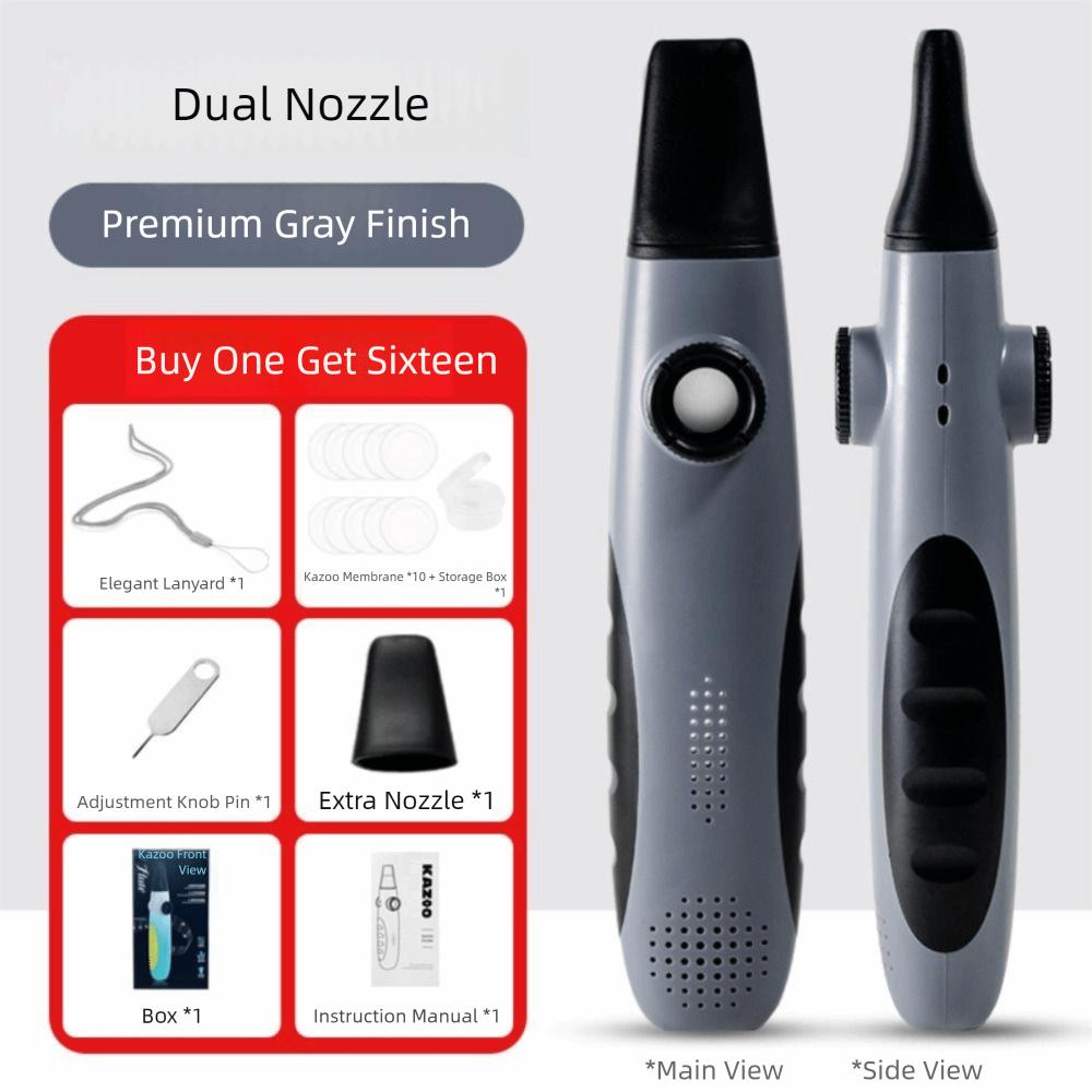 Portable Kazoo Instrument Creative Accompaniment Kazoo Mouth Harmonica Double Hole Kazoo Beginners