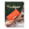 Women's Orange Stylish Multi-compartment Wallet