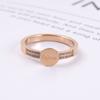 Japanese And Korean Personality Temperament Rose Gold Titanium Steel Ring Decoration