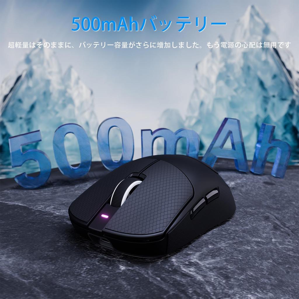 ATTACKSHRAK X8PLUS Lightweight Wireless Gaming with Original Phase Chip DPI Up to Suitable for Medium and Large Hand 500mAh Compatible with AI Cloud