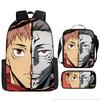 Jujutsu Kaisen Anime School Backpack Kids Teens Lightweight Oxford Fabric Dual-Strap Bag With Padded Back Support