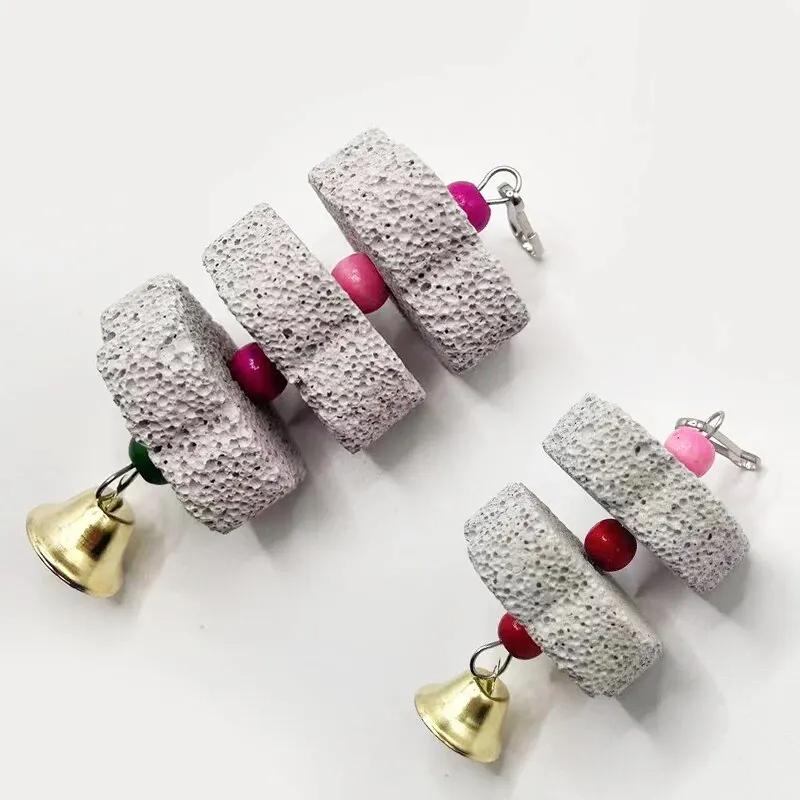 Корневая нить для попугаев, коренной камень из вулканической породы, хомяк, шиншиллы, минеральная добавка для птиц, товары для домашних животных