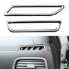 2Pcs Car AC Air Conditioning Outlet Vent Trim Stickers Cover For Golf 7 7.5 MK7 MK7.5 LHD 2013-2019 Car Interior Accessories