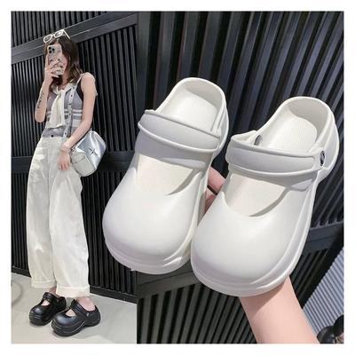 Женские модные летние пляжные сандалии EVA, повседневные шлепанцы, женская обувь на толстой подошве