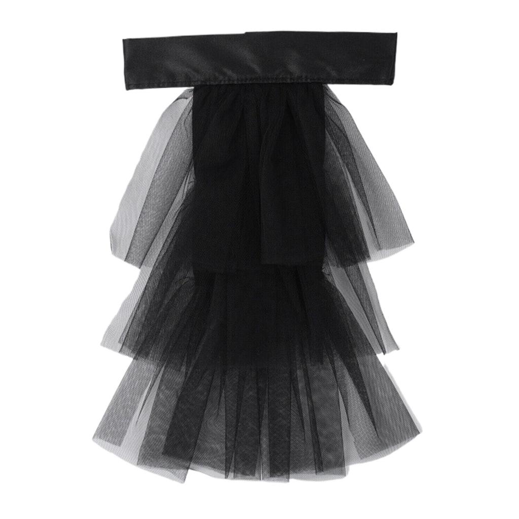 Элегантный викторианский костюмный воротник с оборками и кружевным воротником-жабо для вечеринок на Хэллоуин, воротник для костюмированного вампира