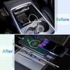 For Tesla Model 3 2025-25 / 2025 Model Y 65W USB Shunt HUB 5 IN 1 Intelligent Docking Station Car Adapter Powered Fast Charging