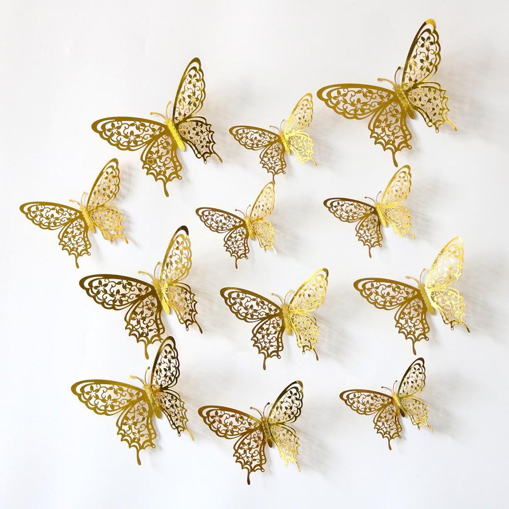 Украшения для вечеринки в виде 3D-бабочки: Наклейки на весеннюю тематику для детских дней рождения и свадеб